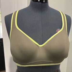 Victoria's Secret Olive Bralette with Yellow Trim